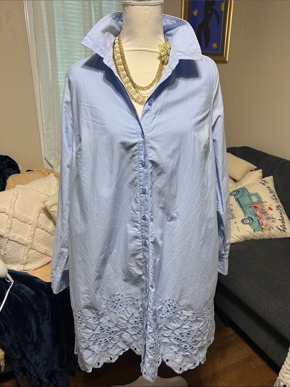 Crown & ivy baby blue dress